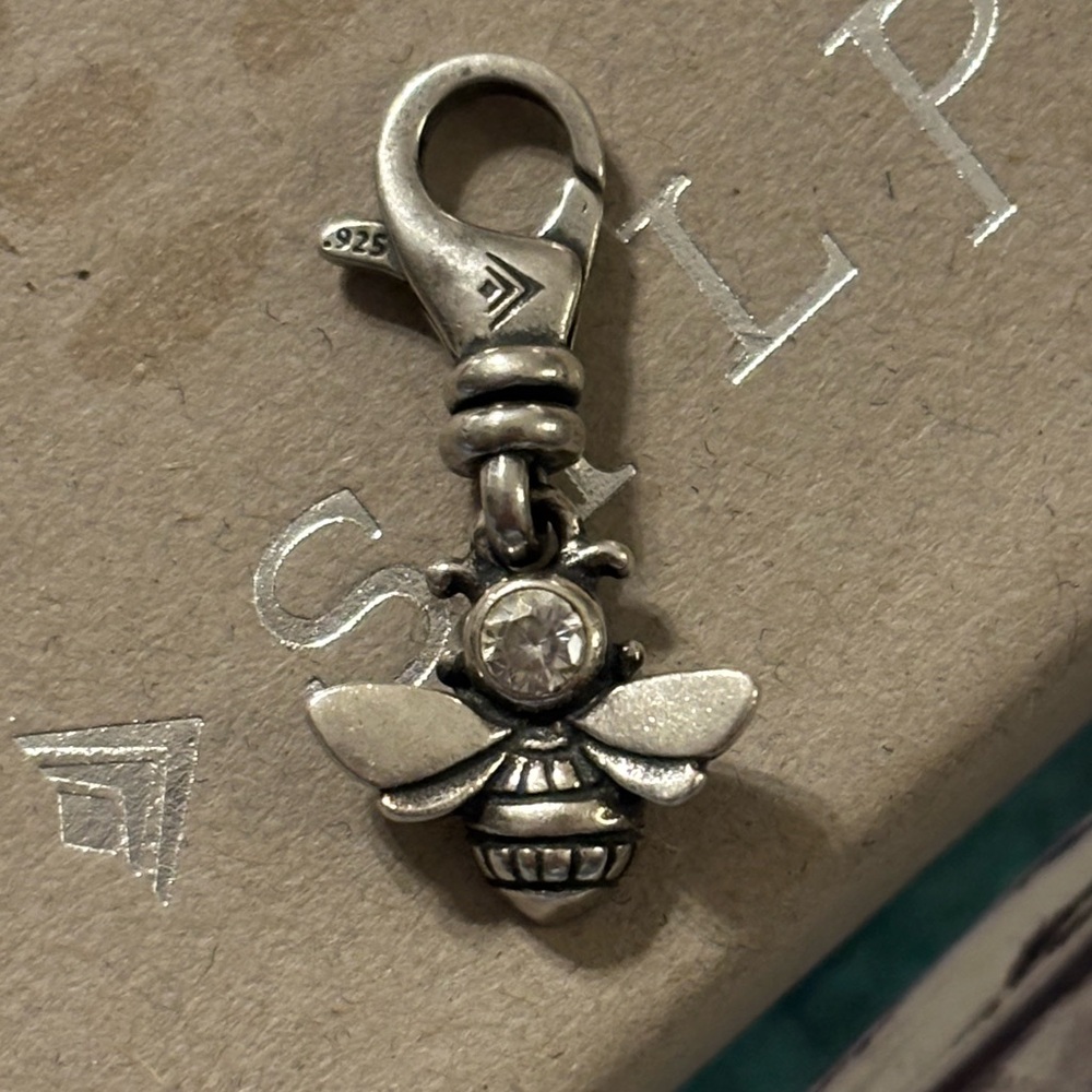Rare Silpada Sterling Silver Cubic Zirconia Buzz-Worthy Bee Charm C2584